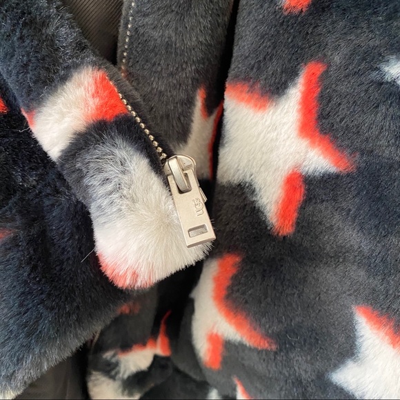 UGG Women's Faux Fur Long Sleeve Hoodie Jacket - Picture 14 of 16